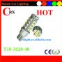hot t10 wedge 40 3020 auto bulb led car lamp light